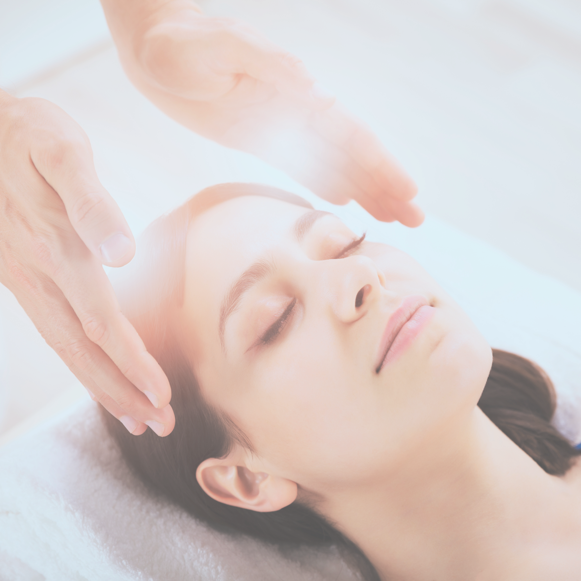 woman receiving Reiki